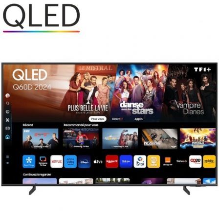 Samsung Q60D TQ50Q60DAUXXC Smart TV QLED 50 pulg. 4K Ultra HD Titanio